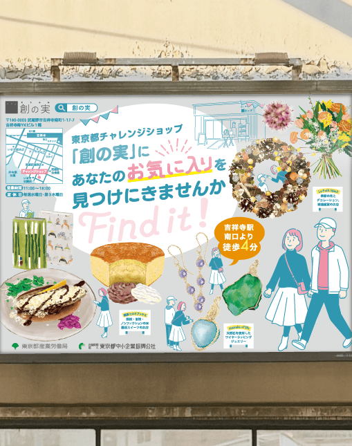 吉祥寺駅のポスターデザイン